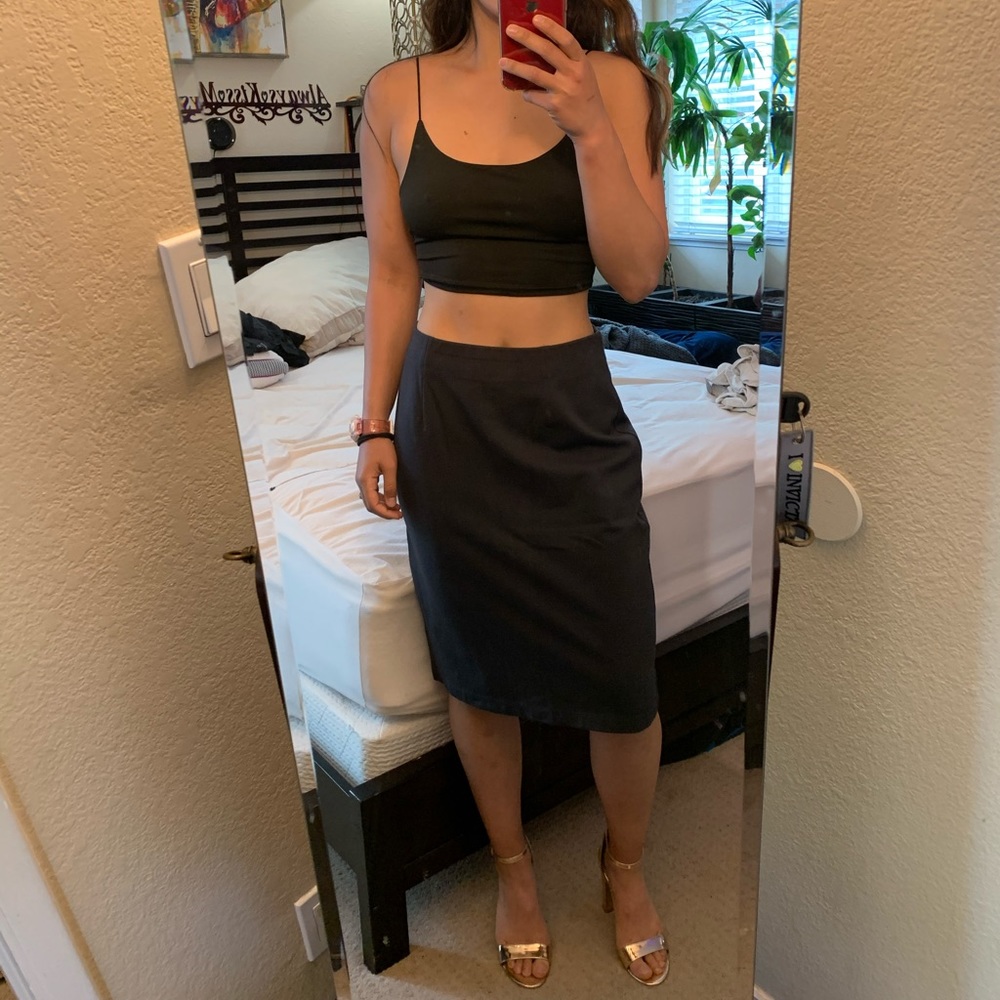 EUC Eileen Fisher Gray Skirt